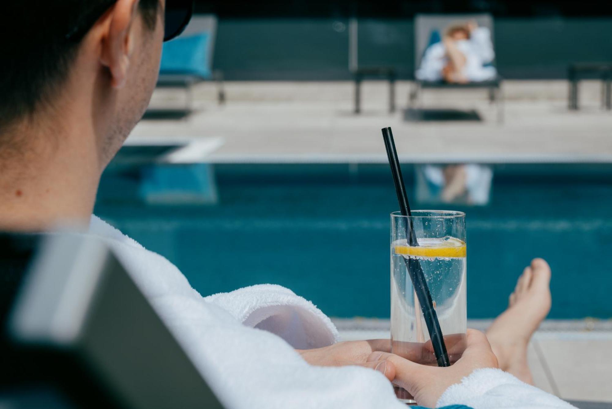 Aqua Blu Hotel Bad Fussing Bagian luar foto